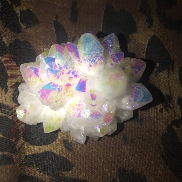 Angel Aura Quartz Crystal Titanium βauthenticβ - Picture 3 of 6